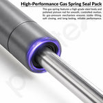 Plantex 17 Inch Hydraulic Gas Spring Stay Strut Pneumatic Lift Support with Cover/Cabinet Hinges Support/Capacity 175KGS (1750 N) - Pair of 1 (2 Pcs) (Silver)