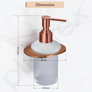 Plantex Smero Pure Brass Made Handwash Holder for wash Basin/Liquid Soap Dispenser/Shampoo Dispenser - Smart (PVD Rose Gold)