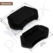 Plantex Drawer Kadi/3 Inch Chest Handle for Drawer/Rectangular Cabinet Kadi/Pull-Push Kadi for Home/Office Drawer - Pack of 6 (DTK-296, Black)