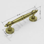 Plantex Heavy Duty Main Door Handle/10 Inch Door Handle for Main Door/Pull-Push Door Handle for Glass & Wooden Door - Pack of 1 (S-119-Brass Antique - 3 Years Warranty)