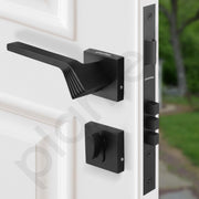Plantex Main Door Lock/Mortise Lock for Door with 3 Years of Warranty - Robust Door Lock for Home with Brass Lock Body & Cylinder(7120 - Z-Black)
