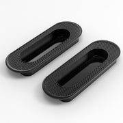 Plantex Sliding Door Handle/Concealed Handle for Sliding Door/96mm Concealed Handle for Wardrobe/Kitchen Cabinet - Pack of 2 (Black)