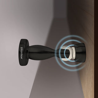 Plantex Magnetic Door Stopper for Home and Main Gate - Set of 4 (4 Inch, Black)