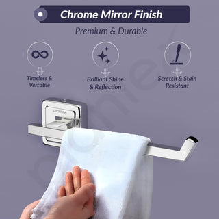 Plantex 304 Grade Stainless Steel Washbasin Towel Hanger for Kitchen/Napkin Holder for Wash Basin/Hand Towel Hanger/Bathroom Accessories - Decan (Chrome)