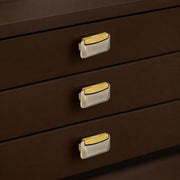 Plantex Drawer Kadi/3 Inch Chest Handle for Drawer/Rectangular Cabinet Kadi/Pull-Push Kadi for Home/Office Drawer - Pack of 3 (DTK-295, Brass Antique & Gold
