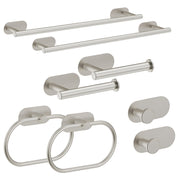 Plantex Stainless Steel Self Adhesive 16 inch Towel Holder/Napkin Holder/Paper Holder/Robe Hook for Bathroom/Bathroom Accessories - Combo -(Matt, Pack of 2)