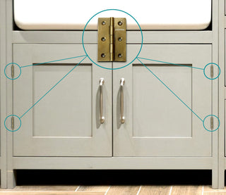 Plantex Heavy Duty Stainless Steel Door Butt Hinges 3 inch x 16 Gauge/1.5 mm Thickness Home/Office/Hotel for Main Door/Wooden/Bedroom/Kitchen/Kabza - Pack of 4 (Brass Antique)