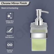 Plantex Heavy-Duty Stainless Steel Liquid Soap Dispenser/Hand Wash Dispenser/Shampoo Dispenser/Bathroom Accessories -Aqua (Chrome)