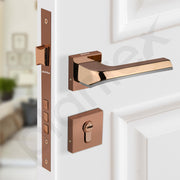 Plantex Heavy Duty Main Door Lock - Mortise Lock for Door/Door Lock for Bedroom/Home/Office/Hotel (7113 - PVD Choco & Satin Black)