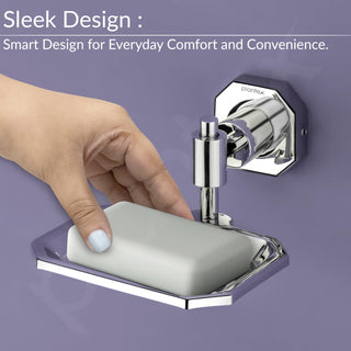 Plantex 304 Grade Stainless Steel Bathroom Soap Case/Soap Holder/Bathroom Accessories - Nipron (Chrome)