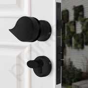 Plantex Heavy Duty Door Lock/Main Door Mortise Lock Handle/Handle Set for Home/Office/Door Accessories (Black)