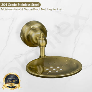 Plantex 304 Grade Stainless Steel Soap Dish/Soap Stand/Bathroom Soap Holder/Bathroom Accessories/Skyllo (Antique)