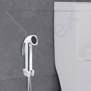 Plantex Jet Spray for Toilet/ABS Health Faucet with 1 Meter Shower Hose Pipe and Wall Hook/Health Faucet Set for Bathroom/Hand Gun for Toilet - (Chrome)