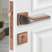 Plantex Heavy Duty Door Lock/Main Door Mortise Lock Handle/Handle Set for Home/Office - Door Accessories- (APS-PT-009- Rose Gold - Satin)