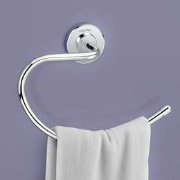 Plantex 304 Grade Stainless Steel Towel Ring for Wash Basin/Napkin Hanger for Bathroom/Hand Towel Holder/Bathroom Accessories - Daizy (Round,Chrome)