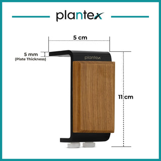 Plantex 4 Inch Sofa Legs for Bed Furniture/Sofa Legs for Table/Sofa Support Legs with Rubber Grip (Black, 6 Pcs)