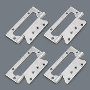 Plantex Butterfly Hinges for Door/Stainless Steel Door Hinges/5 Inch x 14 Gauge Hinge/2.5 mm Hinges for Home/Office/Hotel/Non-Mortise Hinge - Pack of 4 (Chrome)