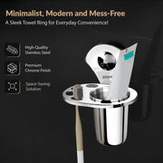 Plantex Royal Stainless Steel Tooth Brush Holder/Tumbler Holder/Bathroom Accessories
