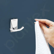 Plantex 304 Grade Stainless Steel Crystal Robe Hook/Cloth Hanger Hook/Door Hanger/Hook/Bathroom Accessories - Crystal (Chrome)