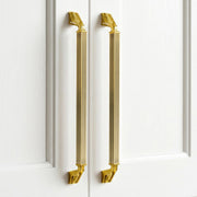 Plantex Aluminium Cabinet Handle/288mm Wardrobe Handle for Home/Cupboard Door Pull-Push Handles for Office - Pack of 2 (Brass Antique & Gold)