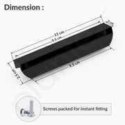 Plantex Cabinet Handle/Kitchen Cabinet Door Handle/Wardrobe/96 mm Cupboard Handle/Door Pull-Push Handle for Home/Office - Pack of 2 (Black)