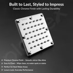 Plantex Stainless Steel Shower Head 100 mm with Water Saving Nozzle/Shower for Bathroom/Rain Shower Head for Bathroom without Arm- (Sandwich Shower-Chrome)