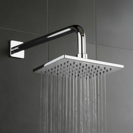 Plantex Stainless Steel Overhead Shower 6 x 6 inch with Water-Saving Technology/High pressure Rain Shower Head without Shower Arm/Bathroom Shower -(Elegance-Chrome)
