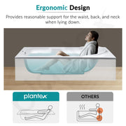 Plantex Bathtub For Bathroom/Bath tub for Adults/Deep Soaker Bathtub with Overflow and Waste Coupling Accessories (White - 1670 mm)