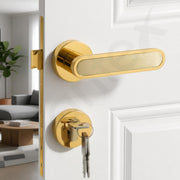 Plantex Door Lock Set with Keys/Mortise Door Lock for Home/Office/Hotel - Pack of 1 (OHMH-21, Brass Antique & PVD Gold)