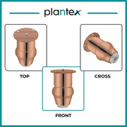 plantex Heavy Duty Stainless Steel 4 inch Sofa Leg/Bed Furniture Leg Pair for Home/Furniture Sofa Legs for Table/Sofa Support Legs/Sofa Furniture Leg (Rose Gold Finish) Set of 10 Pcs