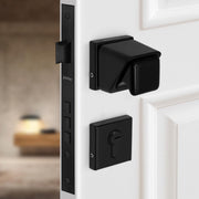 Plantex Heavy Duty Door Lock/Stainless Steel Main Door Mortise Lock Handle/Handle Set for Home/Office/Door Accessories (Black)