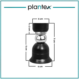Plantex Door Magnet Stopper for Home/Gate Stopper for Main Door/Door Stopper Magnet/Magnetic Door Stopper - 3Inch (Black Finish)