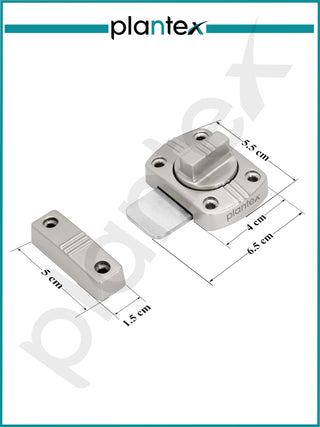 Plantex Baby Latch for Bathroom/Door Latch Lock for Bathroom/Door Stopper for Home//Door chitkani/Door Latches for Home/Office/Bedroom -Pack of 1 (Satin)