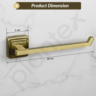 Plantex 304 Grade Stainless Steel Towel Hanger for Washbasin/Napkin Holder for Bathroom & Kitchen/Hand Towel Hanger/Bathroom Accessories - Decan (Brass Antique)