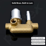 Plantex Single Lever Concealed Mixer with High Flow Diverter/Brass Concealed Body with Operating Lever & Wall Flange/Bathroom Shower Mixer Valve - Chrome (Across-5684)