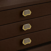 Plantex Drawer Kadi/3 Inch Chest Handle for Drawer/Rectangular Cabinet Kadi/Pull-Push Kadi for Home/Office Drawer - Pack of 3 (DTK-296, Brass Antique & Gold)
