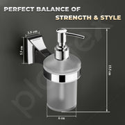 Plantex Liquid Soap Dispenser for Bathroom/Pure Brass Shampoo Dispenser/Handwash Dispenser/Bathroom Accessories - Pack of 1 (APS-DL-07, Chrome)