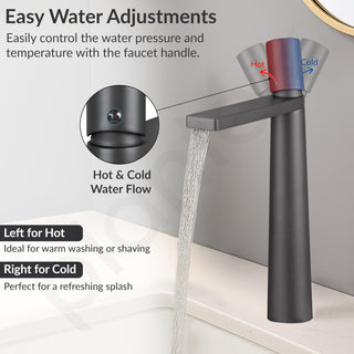 Plantex Pure Brass Basin Mixer/Pillar Tap for Wash Basin/Water Tap for Wash Basin/Tap for Wash Basin- (7880-Grey)