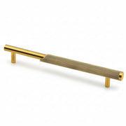 Plantex Stainless Steel & Aluminium Cabinet Handle/160mm Wardrobe Door Handle/Cupboard Pull-Push Handles for Home/Office - Pack of 1 (Brass Antique & Gold)