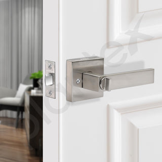 Plantex New Age Bathroom Door Locks/Key-Less Door Lock Set for Bedroom/Balcony/Office/Storeroom - Reversible Design (Satin Finish, 30mm to 50mm Door Range)
