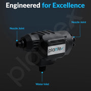 Plantex High Pressure Cleaning Machine Ã¢â‚¬â€œ 2.4L/min Flow Rate, 1.8/3.0 MPA Rated Pressure Ã¢â‚¬â€œ Compact Power Washer for Home/Car and Outdoor Cleaning - Black (Mainframe, Battery & Charger Not Included)