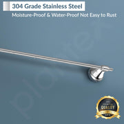 Plantex 304 Grade Stainless Steel Bathroom Single Towel Rod/Towel Stand/towel Hanger/Bathroom Accessories, Niko (24-inch Chrome)