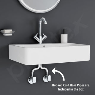 Plantex Brass Spindle Basin Mixer/Wash Basin Tap with Water Saving Nozzle/Sink Tap for Kitchen Basin with Teflon Tape -(MKS-1270-Chrome)