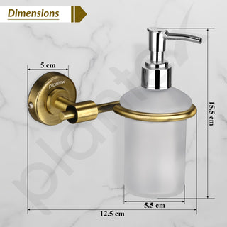 Plantex 304 Grade Stainless Steel Liquid Soap Dispenser/Shampoo Dispenser/Hand Wash Dispenser/Bathroom Accessories - Daizy (Antique)