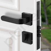 Plantex Main Door Lock/Mortise Lock for Door with 3 Years of Warranty - Robust Door Lock for Home with Brass Lock Body & Cylinder(7068 - DC-Black & Z-Black)