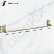 Plantex 304 Grade Stainless Steel Single Towel Rod/Towel Hanger for Bathroom/Hand Towel Holder/Bathroom Accessories - Crystal (Brass Antique)