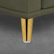 Plantex Heavy Duty Stainless Steel 4 inch Sofa Leg/Bed Furniture Leg Pair for Home/Furniture Sofa Legs for Table/Sofa Support Legs/Sofa Furniture Leg (Gold) Set of 4 Pcs