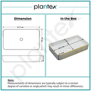 Plantex Table Top Wash Basin For Bathroom/Designer Ceramic Basin/Countertop Vessel Sink Basin - Indo-European Collection (24 x 14 x 5 Inch)