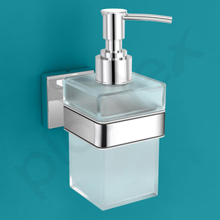 Plantex Heavy-Duty Stainless Steel Liquid Soap Dispenser/Hand Wash Dispenser/Shampoo Dispenser/Bathroom Accessories -Aqua (Chrome)