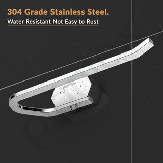 Plantex Napkin Ring for Bathroom/304 Grade Stainless Steel Towel Ring/Towel Holder/Towel Hanger/Bathroom Accessories - Pack of 1 (Delta - 2803, Chrome)